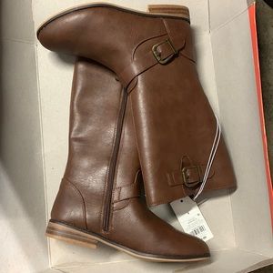 Tall brown boots